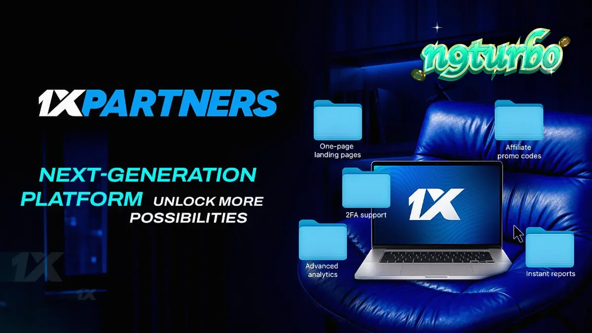 Dasbor afiliasi 1xPartners yang diperbarui dengan antarmuka modern
